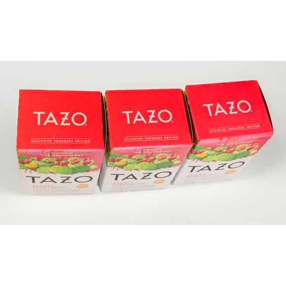 Tazo Prickly Pear Cactus Herbal Tea 3x Boxes 16 Count Each Exp 04/2027 - Picture 3 of 6